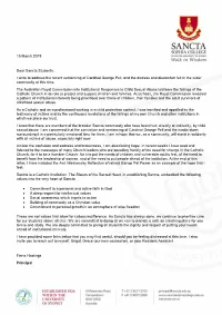 Principal's Statement Regarding The