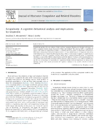 Scrupulosity: a Cognitive–Behavioral Analysis and Implications for Treatment