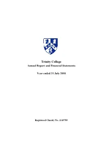 Trinity College Annual Report and Financial Statements
