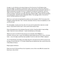 (UPOU). an Explorat