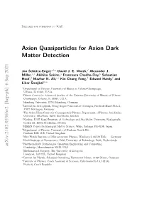 Axion Quasiparticles for Axion Dark Matter Detection