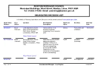 Delegated Decision List