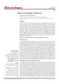 Ducts of Luschka: a Review