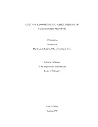 Effects of Nanoparticle and Matrix Interface On