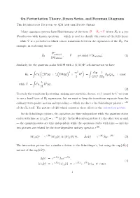 On Perturbation Theory, Dyson Series, and Feynman Diagrams