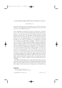 Stuart Freemasonry: Restoring the Temple of Vision? Andrew Prescott