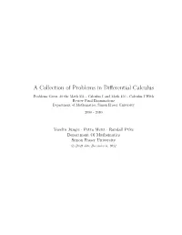 A Collection of Problems in Differential Calculus