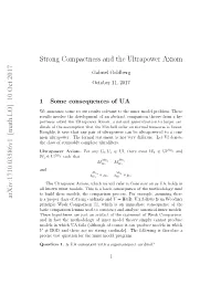 Arxiv:1710.03586V1 [Math.LO] 10 Oct 2017 Strong Compactness and the Ultrapower Axiom