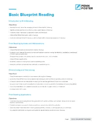Basic Blueprint Reading
