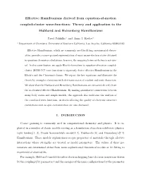 Effective Hamiltonians Derived from Equation-Of-Motion Coupled-Cluster