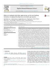 Effects of Multiple Daily Litter Applications on the Dust Bathing