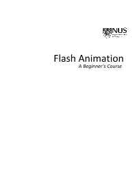 Flash Animation a Beginner’S Course
