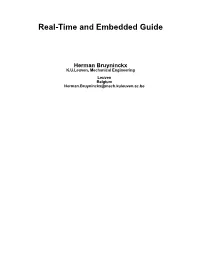 Real-Time and Embedded Guide