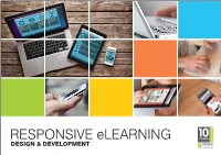 RESPONSIVE Elearning DESIGN & DEVELOPMENT Contents