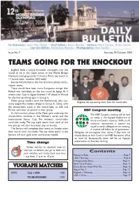 Teams Going for the Knockout