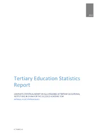 Tertiary Education Statistics Report