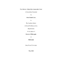 Thick Description of Peer Review Is Required
