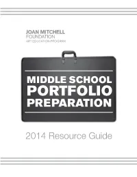 2014 Resource Guide Middle School Portfolio Preparation 2014