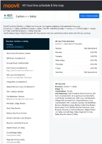 401 Bus Time Schedule & Line Route
