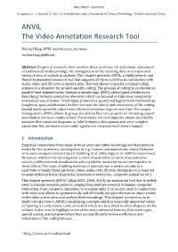 ANVIL the Video Annotation Research Tool