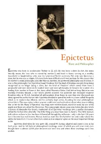 Epictetus Slave and Philosopher