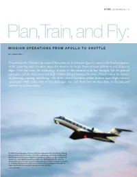 Intro Personnel at the Mission Operations Directorate at the Johnson