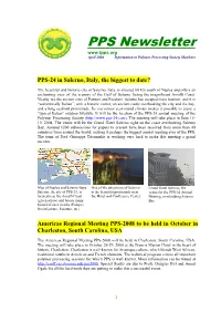 PPS Newsletter April 2008 Information to Polymer Processing Society Members