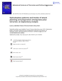 Radicalization Patterns and Modes of Attack Planning and Preparation Among Lone-Actor Terrorists: an Exploratory Analysis