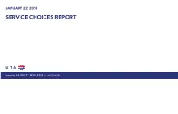 Service Choices Report