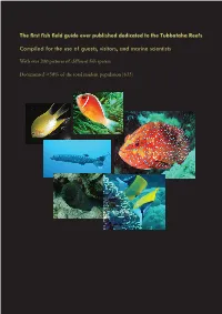 The First Fish Field Guide Ever Published Dedicated to the Tubbataha Reefs