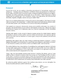 UN Strategy and Plan of Action on Hate Speech