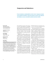 Compaction and Subsidence