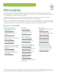 Microcephaly Microcephaly Is a Condition Where a Baby’S Head Is Much Smaller Than Expected
