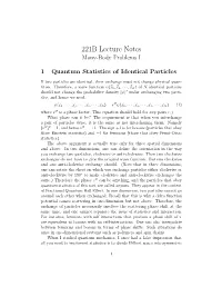 Multi-Body Problems I