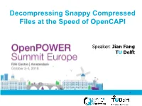 Snappy Compression Algorithm
