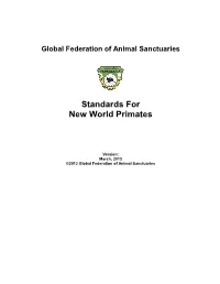 Standards for New World Primates