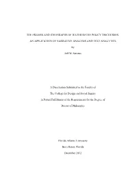 The Frames and Ideographs of Water Reuse Policy Discourses