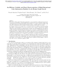An Efficient, Scalable and Exact Representation of High-Dimensional Color Information Enabled Via De Bruijn Graph Search