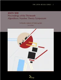Arithmetic Statistics of Galois Groups David Kohel