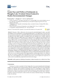 Grain Size and Pollen of Sediments in Wanghu Lake (Central China) Linked to Hydro-Environmental Changes