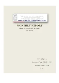 MONTHLY REPORT Public Debt Stock and Structure March 2016