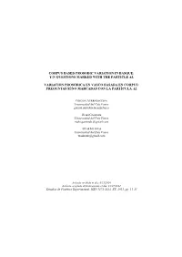 Corpus Based Prosodic Variation in Basque: Y/N Questions Marked with the Particle Al