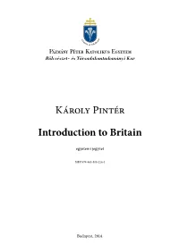 Károly Pintér Introduction to Britain