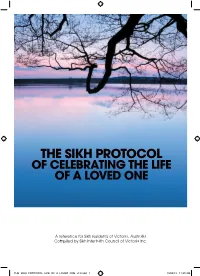 Sikh Protocol of Celebrating the Life of a Loved One