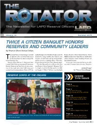 TWICE a CITIZEN BANQUET HONORS RESERVES and COMMUNITY LEADERS by Reserve Officer Michael Sellars