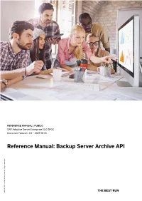 Backup Server Archive API Company