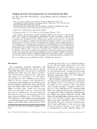 Changes in Liver Gene Expression of Azin1 Knock-Out Mice
