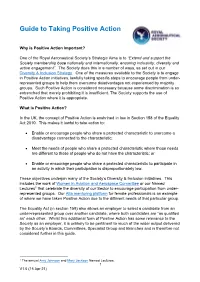 Guide to Taking Positive Action