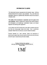 Information to Users