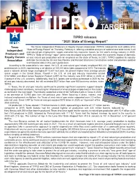 VERTICAL TARGET February 4, 2021 TIPRO Newsletter
